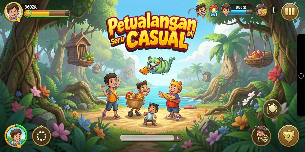 Tangkapan layar gameplay 369ZK yang menampilkan pengalaman Casual