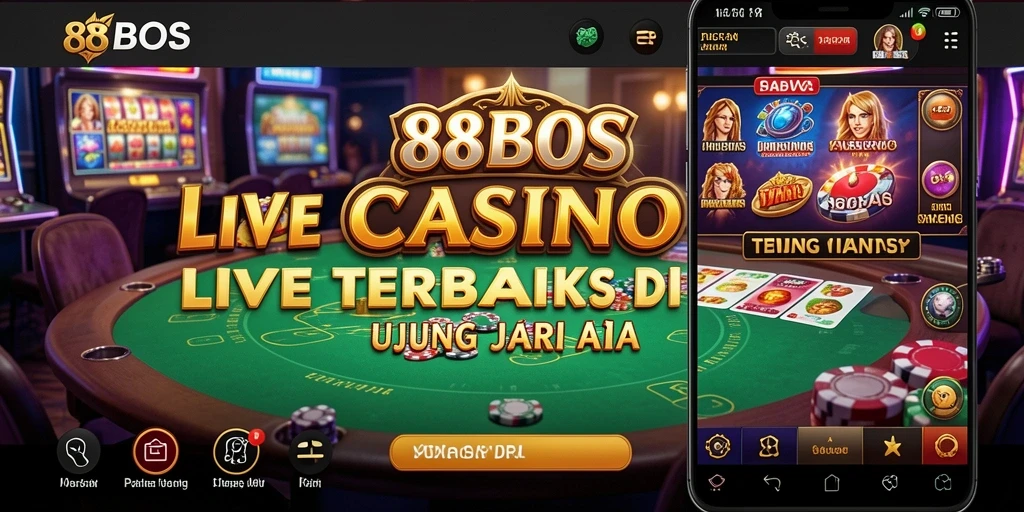 Tampilan gameplay Live Casino yang mendebarkan di 88BOS.