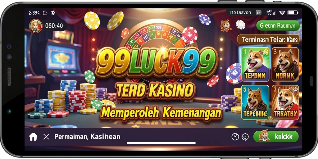 Gameplay mendebarkan dalam aplikasi Kasino 99LUCK99.