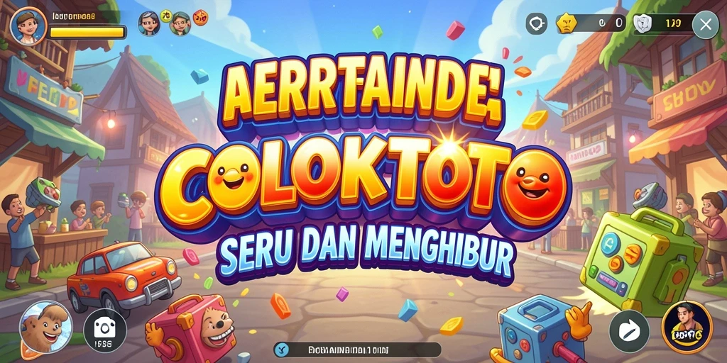 Tampilan gameplay COLOKTOTO yang penuh warna dan menantang.