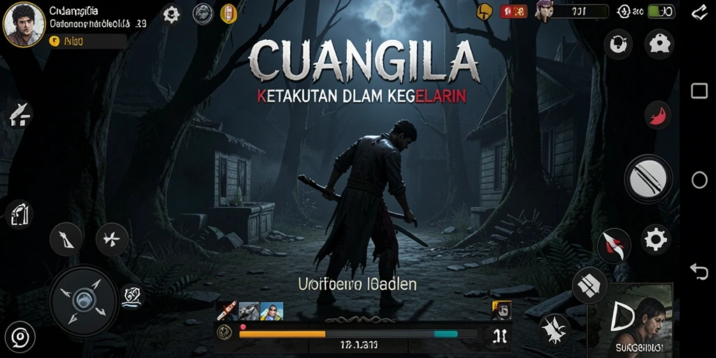 Screenshot CUANGILA menampilkan suasana mencekam dalam gameplay yang menyeramkan.