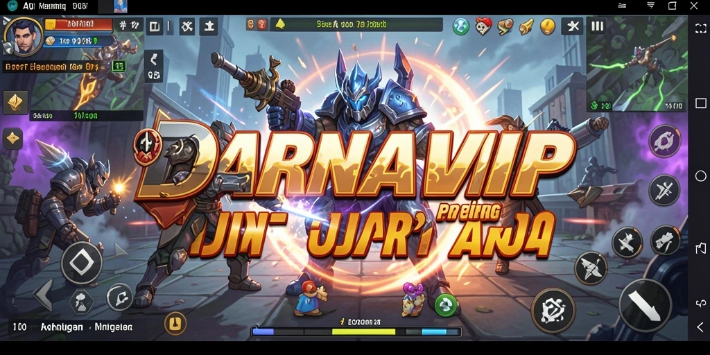 Tampilan gameplay menegangkan dari pertarungan karakter DANAVIP.