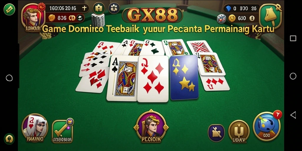 Gameplay GX88 menampilkan saat-saat seru dalam permainan Domino.