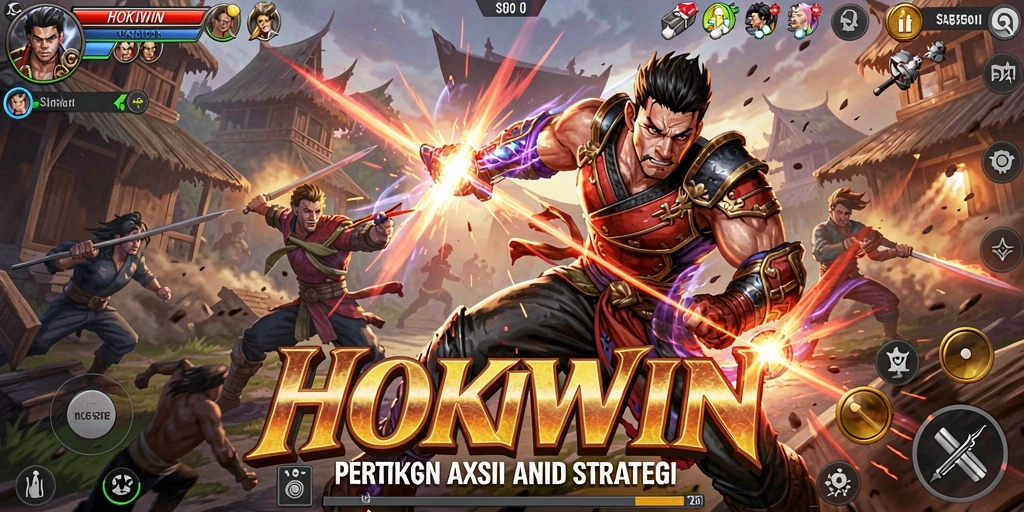 Tampilkan gameplay HOKIWIN di pertarungan seru.
