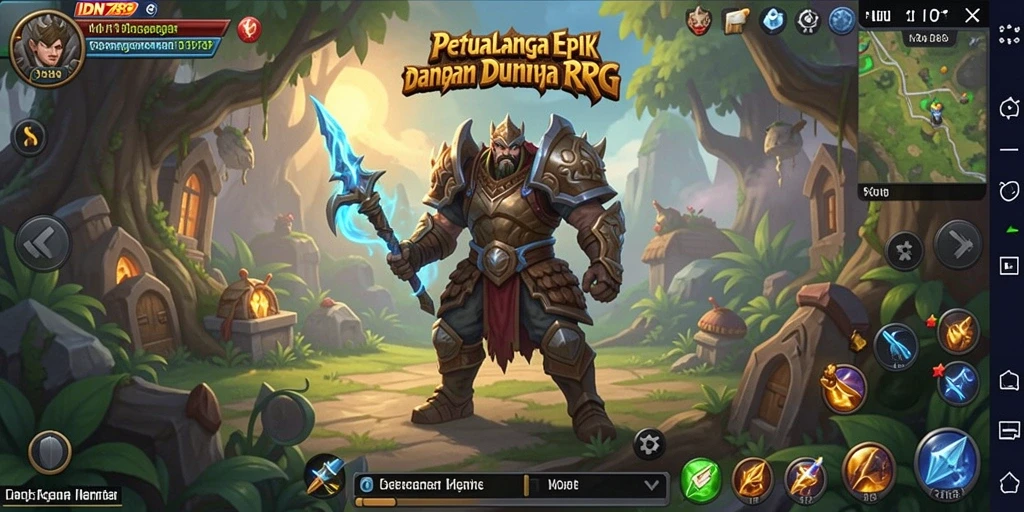 Screenshot dari gameplay IDN789 yang menampilkan pertarungan epik.