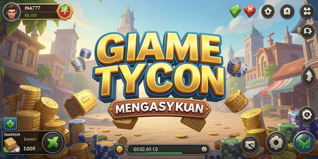 Tampilan aksi seru dalam gameplay Tycoon INA777.