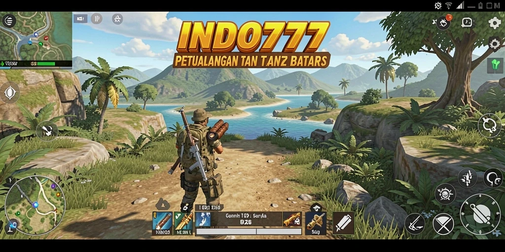 Tangkapan layar gameplay <strong>INDO777</strong> dengan petualangan di dunia terbuka.