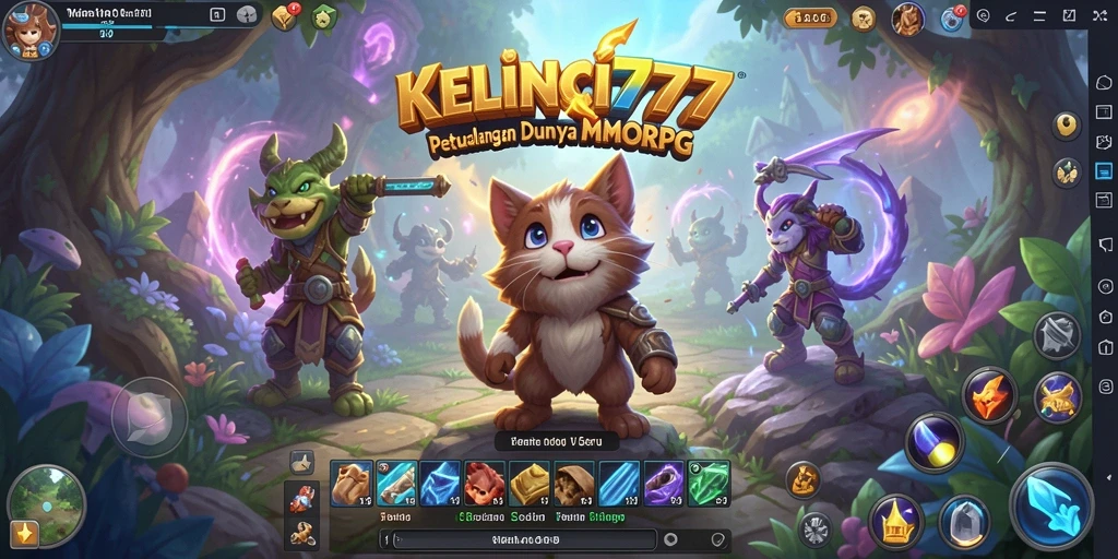 Screenshot gameplay KELINCI777 menunjukkan aksi seru di dunia MMORPG.
