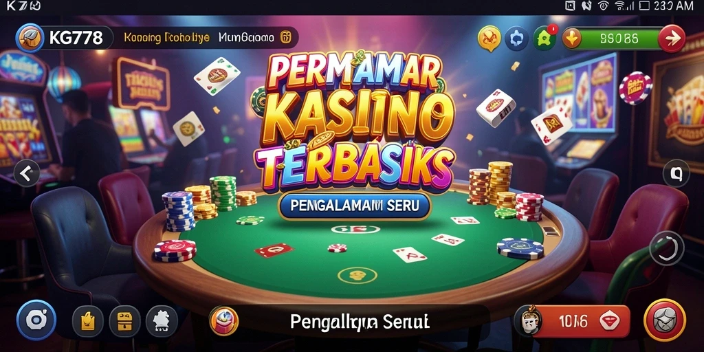 Tampilan menarik dari gameplay Kasino di KG778 yang menggoda.