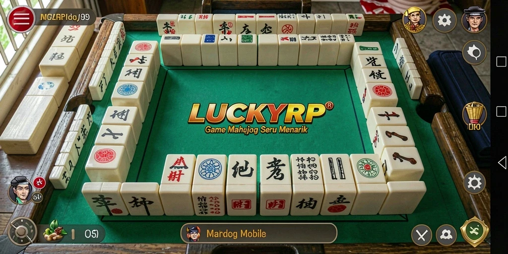 Tampilan gameplay Mahjong yang seru di LUCKYRP.