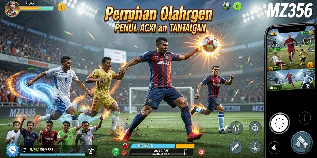 Tampilan menarik dari gameplay MZ356 yang penuh aksi olahraga.