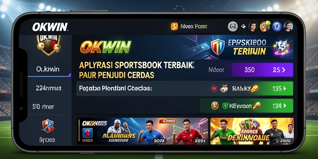 Tampilan gameplay taruhan Sportsbook di aplikasi OKWIN.