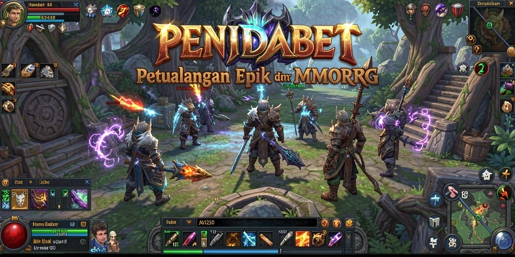 Tangkapan layar gameplay PENIDABET yang menunjukkan pertarungan seru antara pemain.
