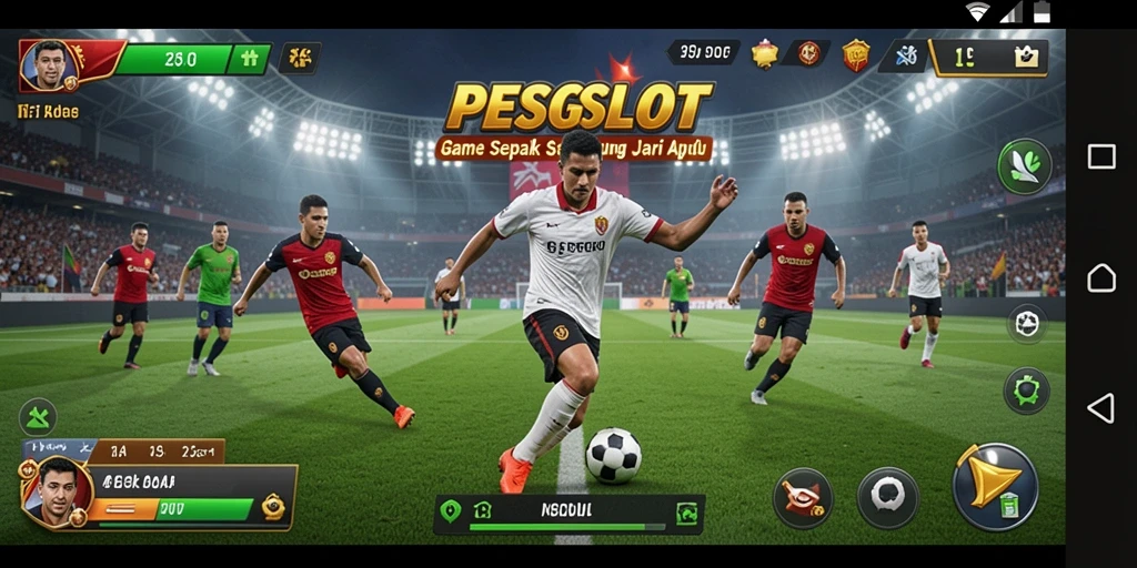 Tampilan gameplay PESGSLOT yang menegangkan dan penuh aksi.