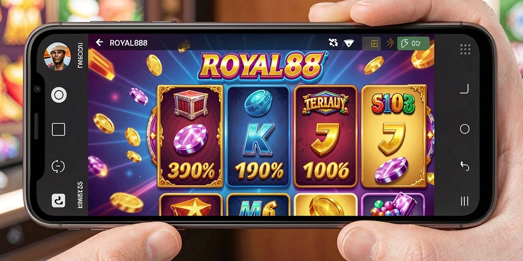 Screenshot utama ROYAL88 menunjukkan keseruan permainan Slot.