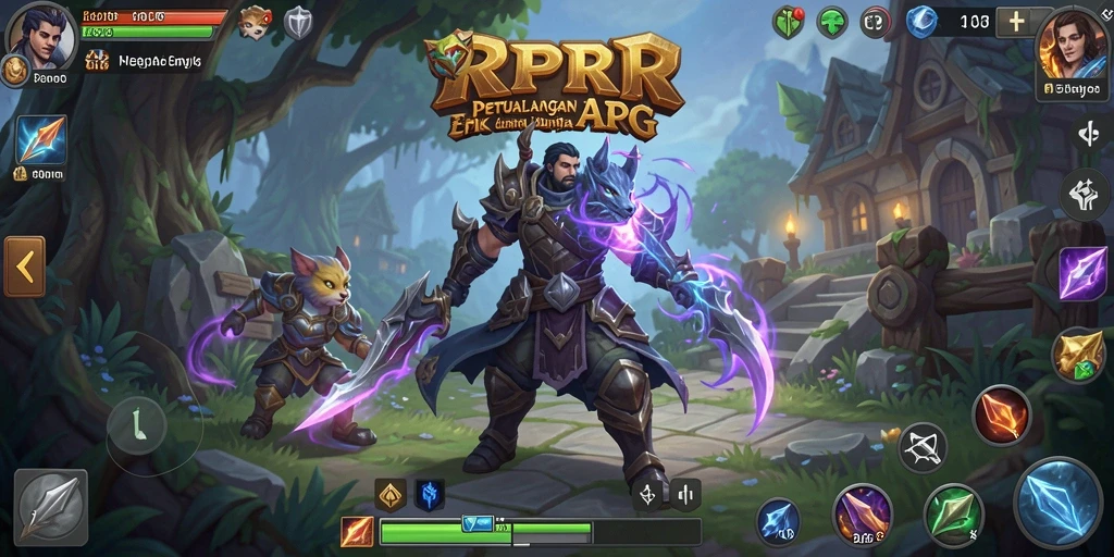 Tampilan gameplay RPRR dengan aksi tempur yang seru dan karakter unik.