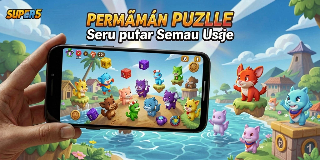 Tampilan gameplay <strong>SUPER5</strong> yang menarik dan menantang para pemain.