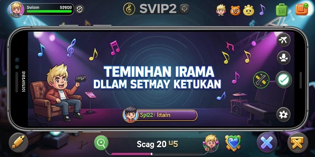 Tampilan gameplay interaktif dari SVIP2 yang menyenangkan dan menarik.