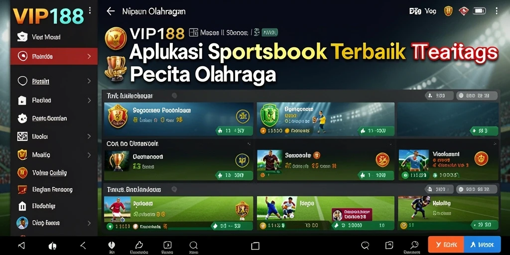 Tampilan gameplay menarik pada aplikasi Sportsbook VIP188.