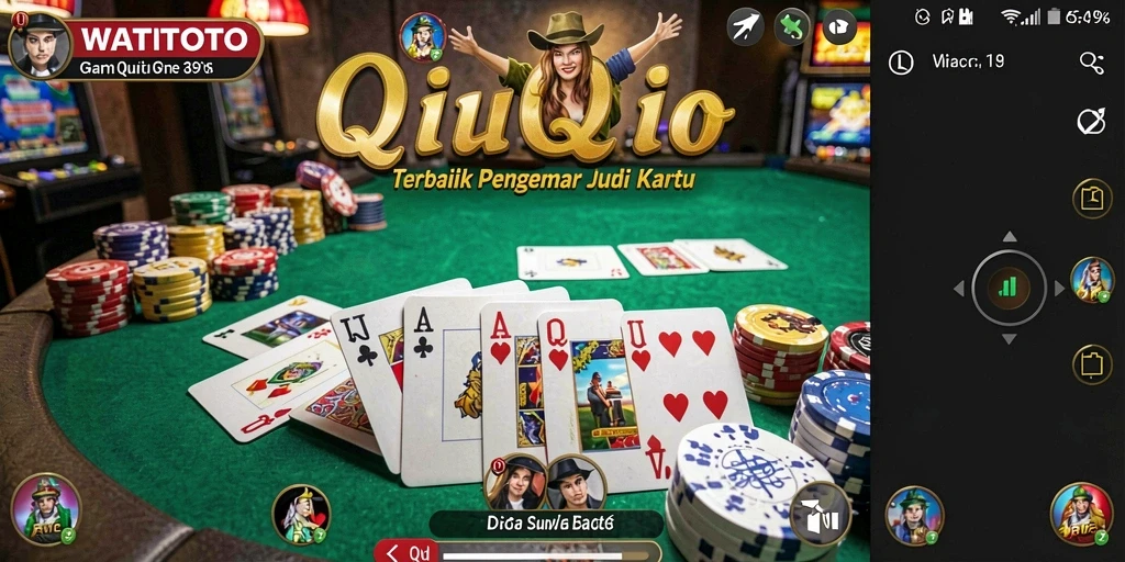 Tampilan gameplay seru dari WATITOTO dengan kartu QiuQiu.