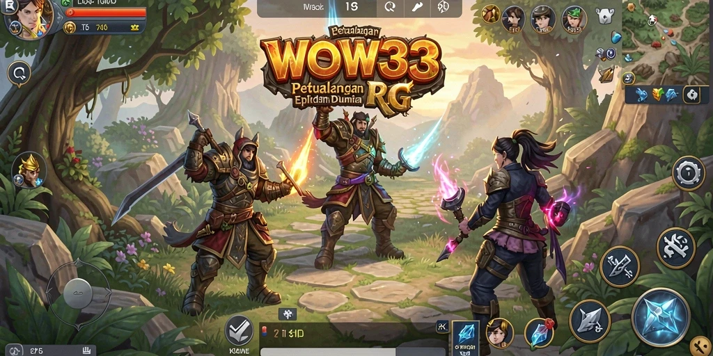 Tampilan gameplay WOW33 yang menegangkan dan seru dalam dunia RPG.