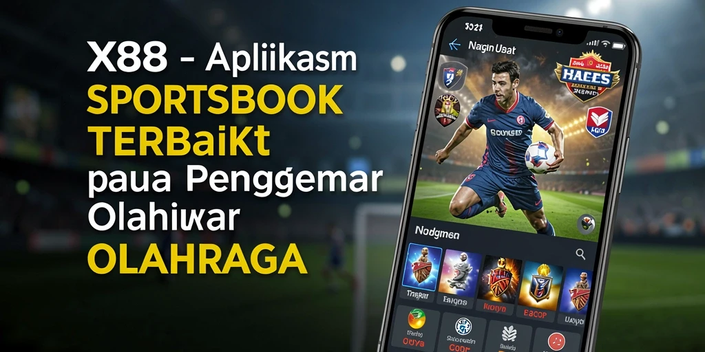 Screenshot utama X88 menampilkan antarmuka taruhan olahraga yang menarik.