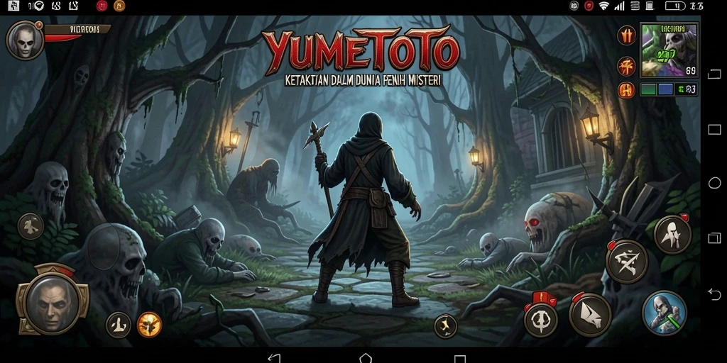 Gameplay menegangkan YUMETOTO dengan hantu yang mengejar.
